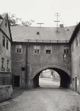 Adorf, Freiberger Stadttor : Adorf. Freiberger Stadttor. Stadtseite