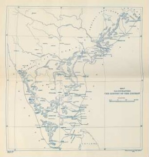 Map illustrating the history of the district