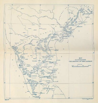 Map illustrating the history of the district