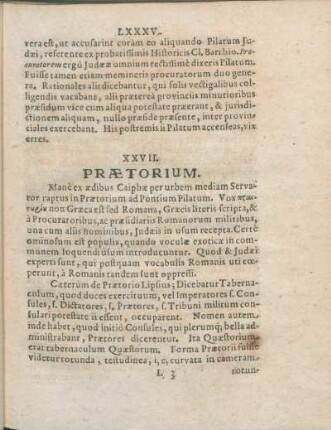 XXVII. Prætorium.