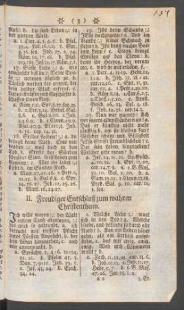II. Freudiger Entschluß zum wahren Christentum