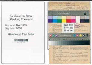 Entnazifizierung Paul Peter Hildebrand , geb. 07.06.1905 (Kraftfahrer)