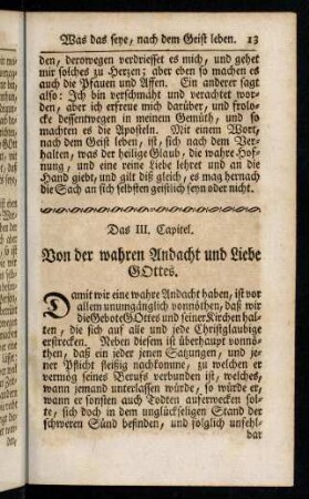 13-25, Das III. Capitel
