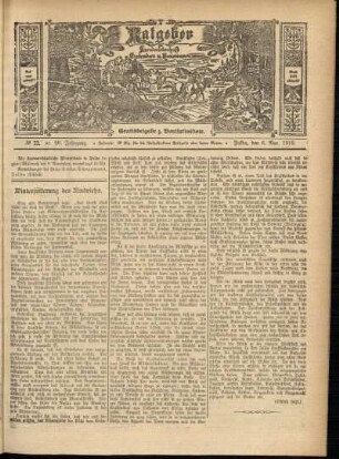 Ausgabe vom Sonntag, den 06. November 1910.