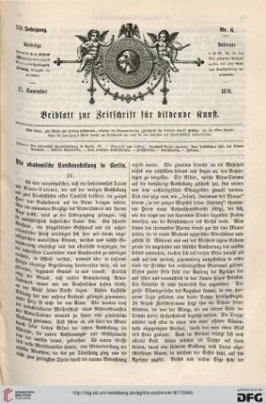 Heft 6 (17. November 1876)