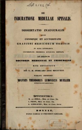 De induratione medullae spinalis