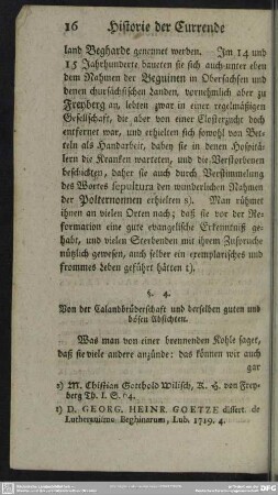 §. 4. Von der Calandbrüderschaft und derselben guten und bösen Absichten