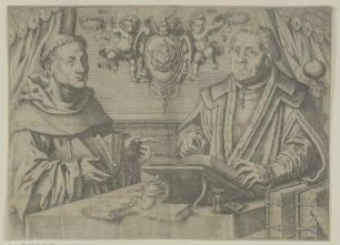Doppelbildnis des Martin Luther als Mönch und als Professor