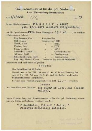 Fischer, Josef