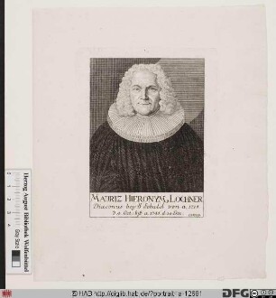 Bildnis Moritz Hieronymus Lochner