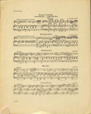 Compositions pour violon, 9. Rêverie : op. 49, no. 9