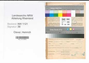 Entnazifizierung Heinrich Clever , geb. 06.09.1898 (Stadtinspektor)