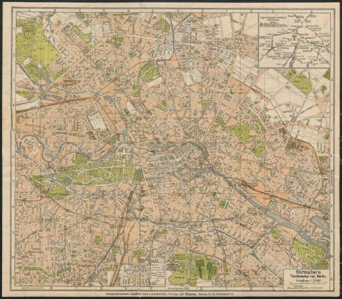 Straube's Taschenplan von Berlin
