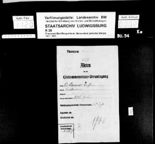 Ostheimer, Nathan; Kaufmann, Mitinhaber der Firma David Ostheimer Merchingen, Landesprodukte *08.02.1880 Merchingen Ostheimer, Karoline geb. Reis Oktober1938 ausgewandert nach Nordamerika Wohnort: Bad Mergentheim, zuvor Merchingen/Baden