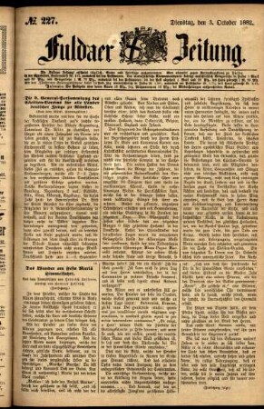 Ausgabe vom Dienstag, den 03. Oktober 1882.