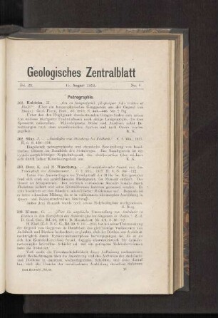 15. August 1918. No. 8.