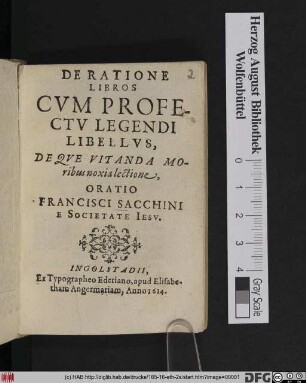 De Ratione Libros Cum Profectu Legendi Libellus