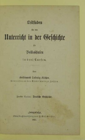 Cursus 2: Deutsche Geschichte