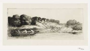 Landschaft mit einem Boot