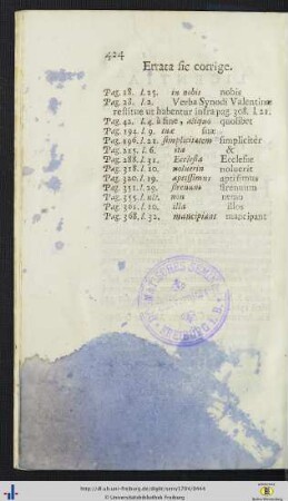 Errata sic corrige.