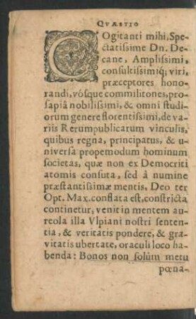 Quaestio de Offic. Iudicis.