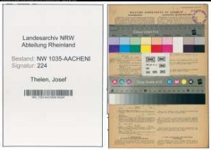 Entnazifizierung Josef Thelen , geb. 22.09.1907 (Bergbauangestellter)