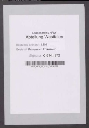 Verkauf des 6. Teils der Amelingshove, Gemeinde Metelen, an Joh. Bernh. Bitting in Metelen (Nr. 1509).