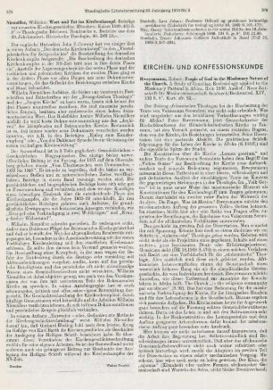 375 [Rezension] Niemöller, Wilhelm, Wort und Tat im Kirchenkampf