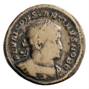 Münze, Follis, Aes 1, Sommer 307 n. Chr.