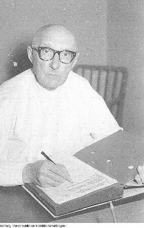 Dresden. Stadtverordnete. Dr. Victor Otto(?) als Stadtverordneter, 1958