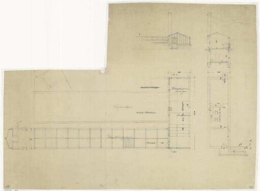 Bauplan Gewächshaus Südwestkirchhof Stahnsdorf - Gärtnerei