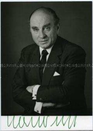 Otto Graf Lambsdorff, mit Autograph