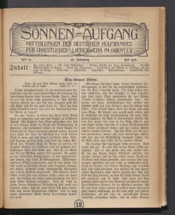 Heft 10. 21. Jahrgang. Juli 1918