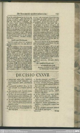 Decisio CXXVII. [De eodem argumento]