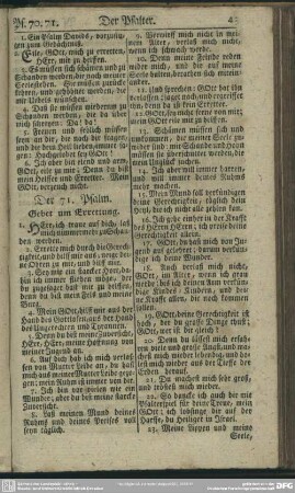 Der 71. Psalm