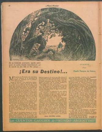 ¡Era su destino!... : Los cuentos gauchos de "Mundo Argentino"