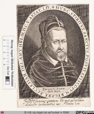 Bildnis Papst Paul V. (Camillo Borghese) (reg. 16. 5. 1605 - 28. 1. 1621)