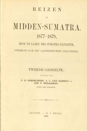 Deel 1, Gedeelte 2: Midden-Sumatra