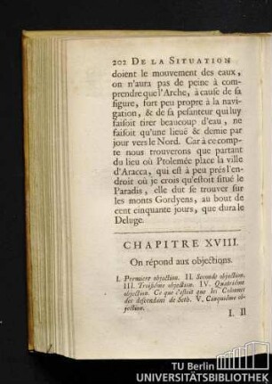 Chapitre XVIII. On répond aux objections.