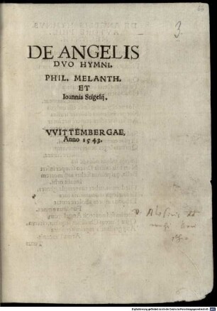 De angelis duo hymni