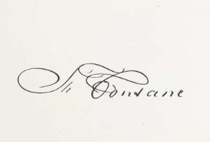 Theodor Fontane (1819-1898), eigenhändige Unterschrift