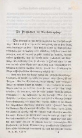 195-207 Die Dringlichkeit der Ehescheidungsfrage