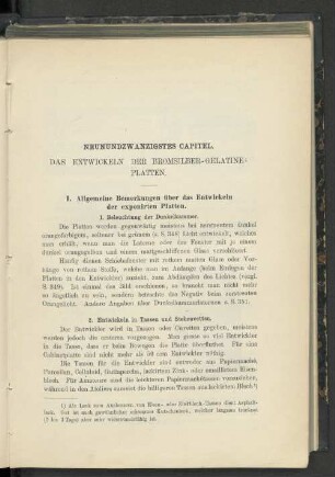 Neunundzwanzigstes Capitel. Das Entwickeln der Bromsilber-Gelantinge-Platten.