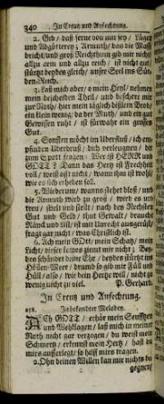 In Creutz und Anfechtung.