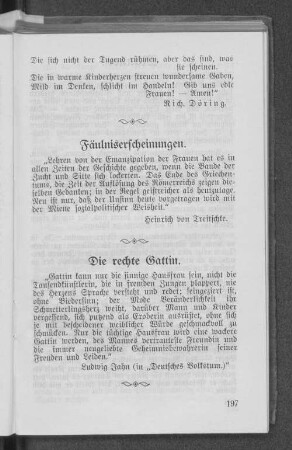 Die rechte Gattin.