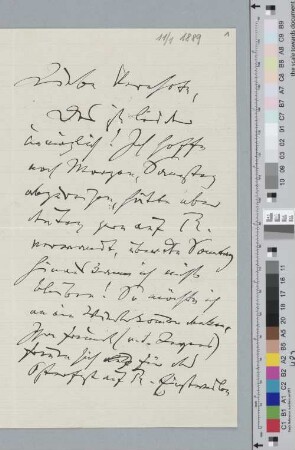 Brief an Laura von Beckerath