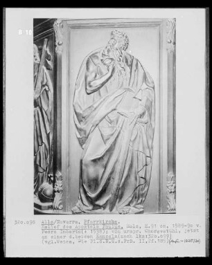 Chorgestühlrelief: Apostel Paulus
