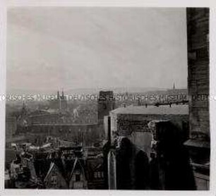 Aachen, Blick vom Dom auf die Stadt