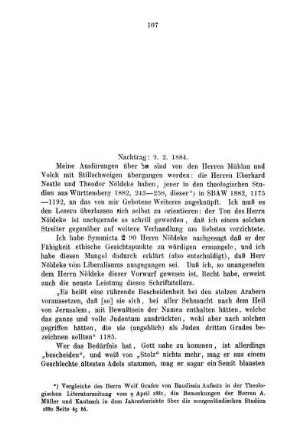 [8.] Nachtrag: 9. 2. 1884.