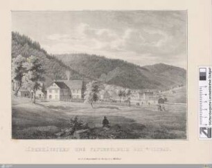 Jägerhäuschen und Papierfabrik bei Wildbad